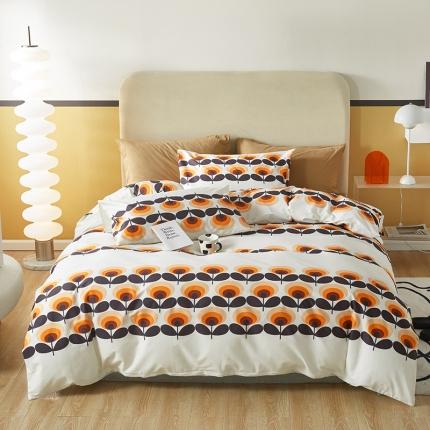 91家纺网 家纺一手货源 找家纺 怡家居 2022新款全棉印花四件套-第八批 心动