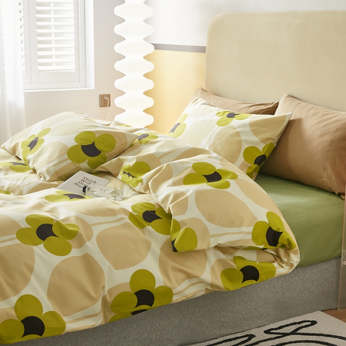 91家纺网 家纺一手货源 找家纺 怡家居 2022新款全棉印花四件套-第八批 清逸