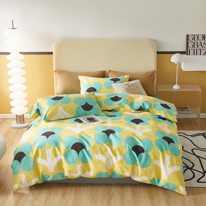 91家纺网 家纺一手货源 找家纺 怡家居 2022新款全棉印花四件套-第八批 热情