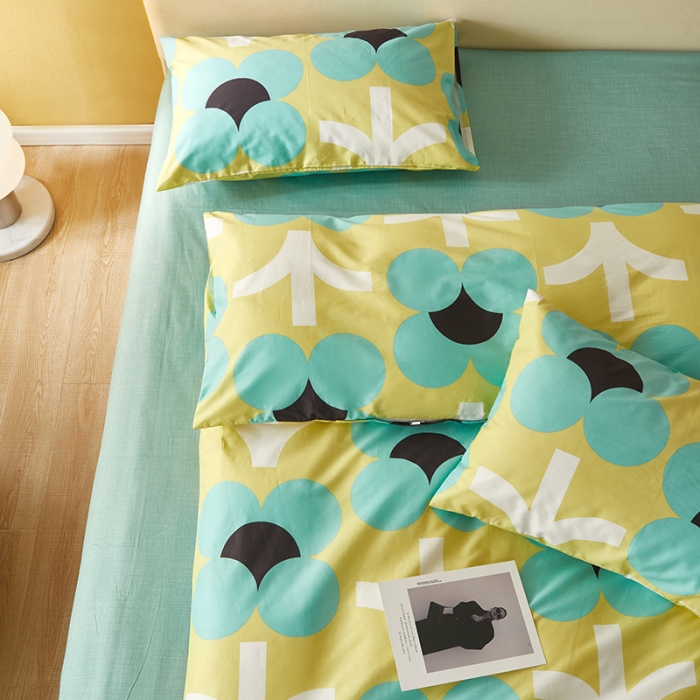 91家纺网 家纺一手货源 找家纺 怡家居 2022新款全棉印花四件套-第八批 热情