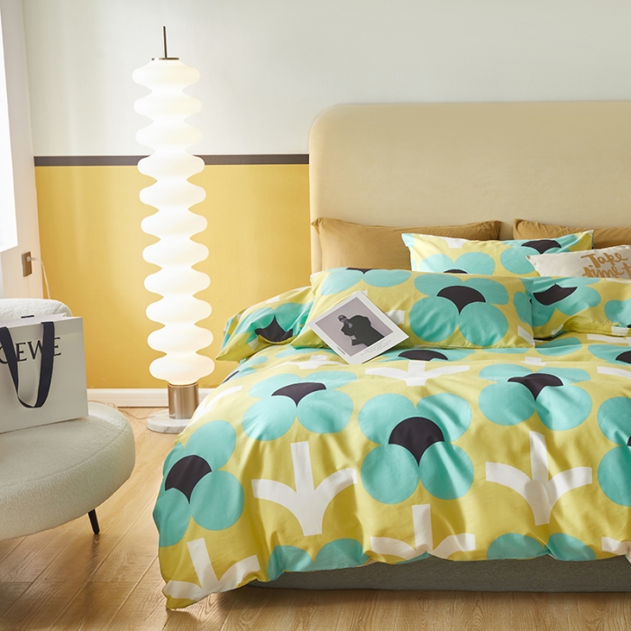 91家纺网 家纺一手货源 找家纺 怡家居 2022新款全棉印花四件套-第八批 热情