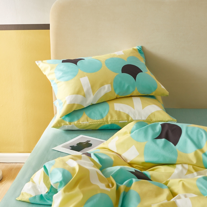 91家纺网 家纺一手货源 找家纺 怡家居 2022新款全棉印花四件套-第八批 热情