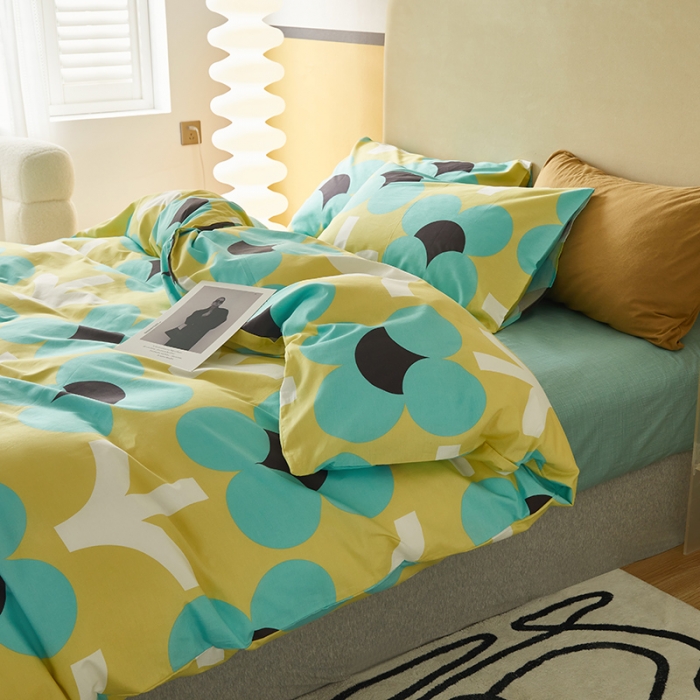 91家纺网 家纺一手货源 找家纺 怡家居 2022新款全棉印花四件套-第八批 热情