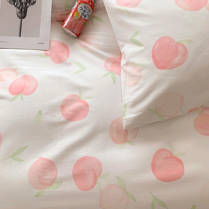 91家纺网 家纺一手货源 找家纺 怡家居 2022新款全棉印花四件套-第八批 桃桃乐