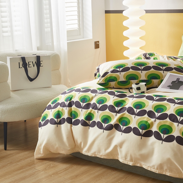 91家纺网 家纺一手货源 找家纺 怡家居 2022新款全棉印花四件套-第八批 遇见