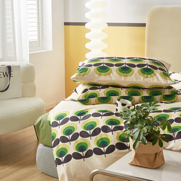 91家纺网 家纺一手货源 找家纺 怡家居 2022新款全棉印花四件套-第八批 遇见