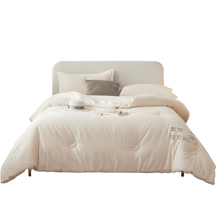 91家纺网 家纺一手货源 找家纺 2024A类母婴大豆蛋白提花59大豆春秋被子母被 59原棉大豆被豆朴2