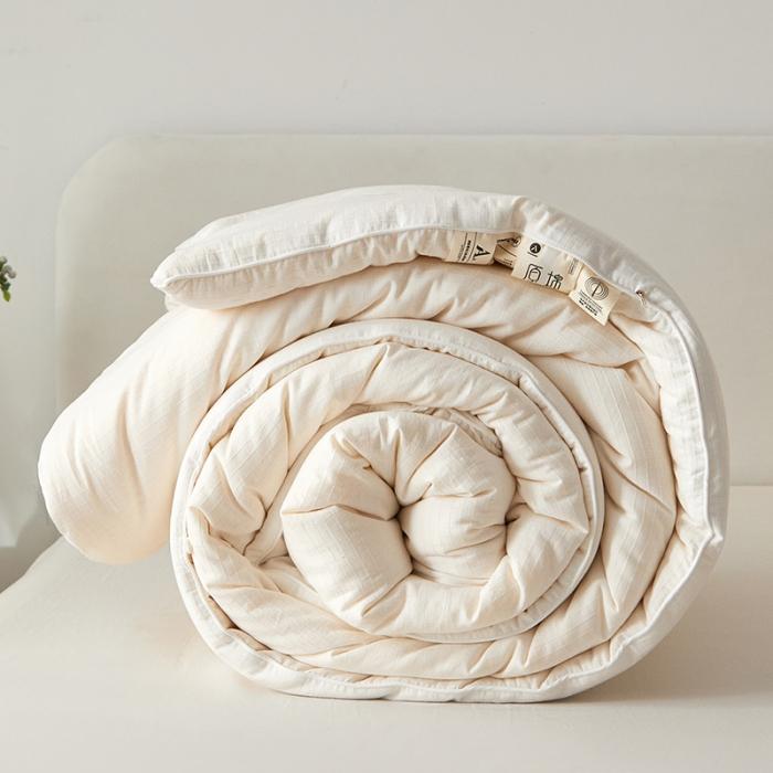 91家纺网 家纺一手货源 找家纺 2024A类母婴大豆蛋白提花59大豆春秋被子母被 59原棉大豆被豆朴3