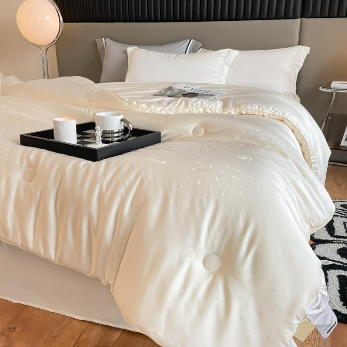 91家纺网 家纺一手货源 找家纺 李官奇A类70%大豆纤维被加厚保暖大提花被子冬被春秋被芯 70大豆被1