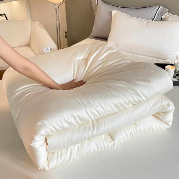 91家纺网 家纺一手货源 找家纺 李官奇A类70%大豆纤维被加厚保暖大提花被子冬被春秋被芯 70大豆被1