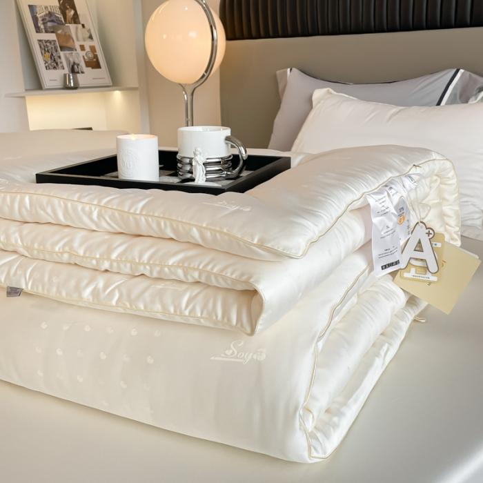 91家纺网 家纺一手货源 找家纺 李官奇A类70%大豆纤维被加厚保暖大提花被子冬被春秋被芯 70大豆被6