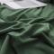 91家纺网 家纺一手货源 找家纺 2023新款韩式公主风水洗棉双层荷叶边花影系列四件套 墨绿色
