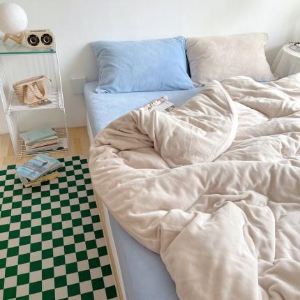 91家纺网 家纺一手货源 找家纺 （总）六巷胡同 2022新款混搭系ins牛奶绒四件套