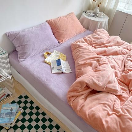 91家纺网 家纺一手货源 找家纺 （总）六巷胡同 2022新款混搭系ins牛奶绒四件套