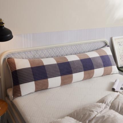 91家纺网 家纺一手货源 找家纺 爱港 2023新款加厚牛奶绒法莱绒长枕套枕头套枕芯套 相爱成格