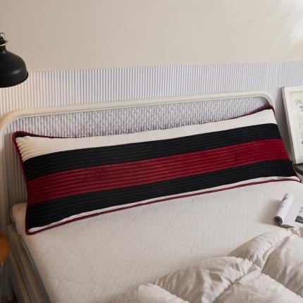 91家纺网 家纺一手货源 找家纺 爱港 2023新款加厚牛奶绒法莱绒长枕套枕头套枕芯套 经典咖