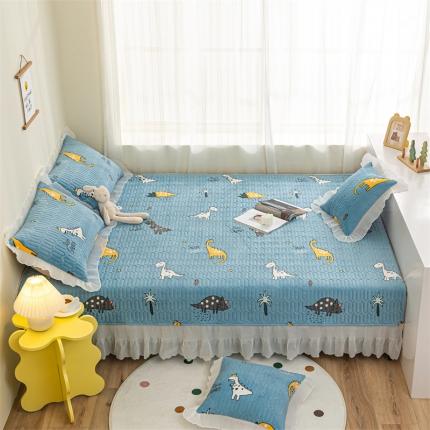 91家纺网 家纺一手货源 找家纺 （总）美优兰 2025秋冬新款牛奶绒榻榻米垫床盖（可定制）