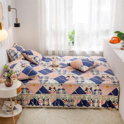 91家纺网 家纺一手货源 找家纺 （总）美优兰 2025秋冬新款牛奶绒榻榻米垫床盖（可定制）