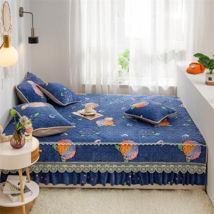 91家纺网 家纺一手货源 找家纺 （总）美优兰 2025秋冬新款牛奶绒榻榻米垫床盖（可定制）