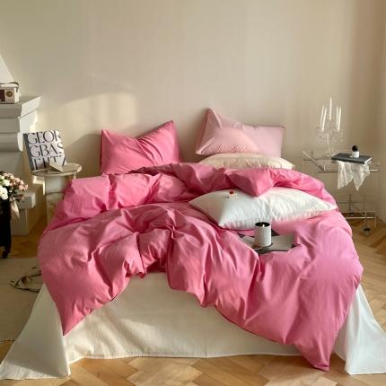 91家纺网 家纺一手货源 找家纺 例外Home2022新款32支全棉水洗棉四件套