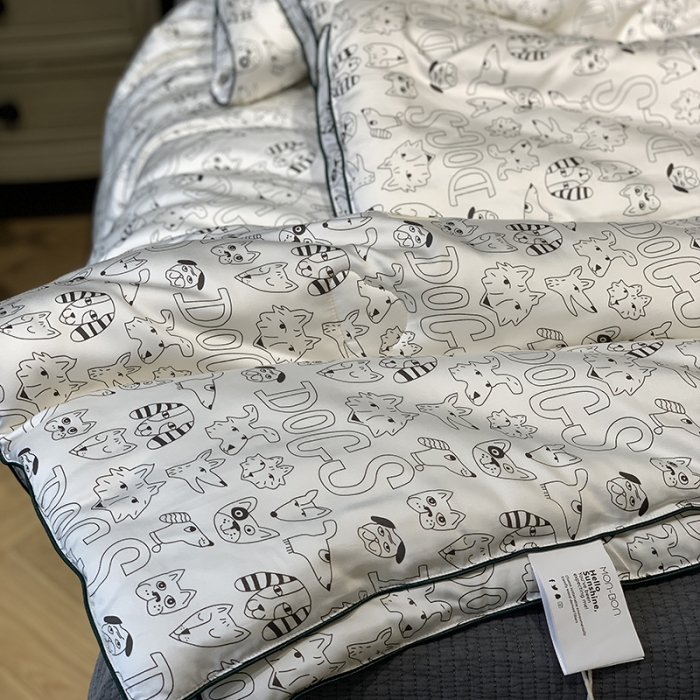 91家纺网 家纺一手货源 找家纺 汇庭 2022新品天丝棉四季被 长耳狗