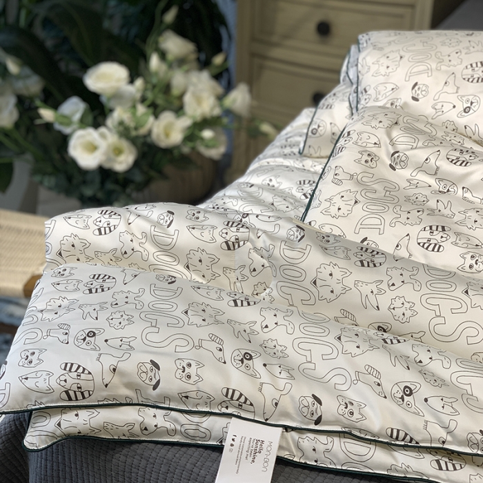 91家纺网 家纺一手货源 找家纺 汇庭 2022新品天丝棉四季被 长耳狗