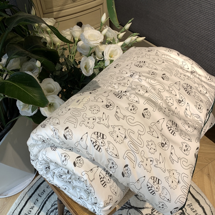 91家纺网 家纺一手货源 找家纺 汇庭 2022新品天丝棉四季被 长耳狗