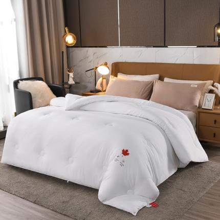 无荧光裸睡羽丝被被子冬被