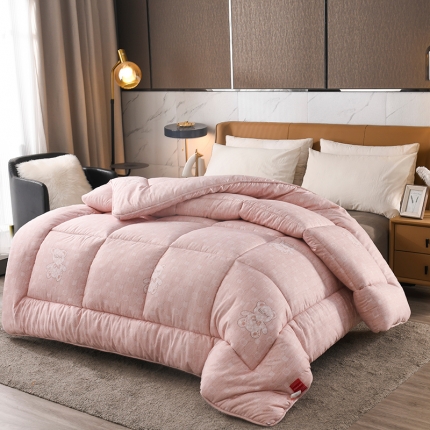 91家纺网 家纺一手货源 找家纺 尚品暖芯被印花冬被 被子 羽丝被