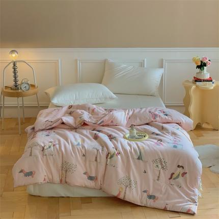 91家纺网 家纺一手货源 找家纺 （总）汇庭 2022新款60s数码印花春秋被