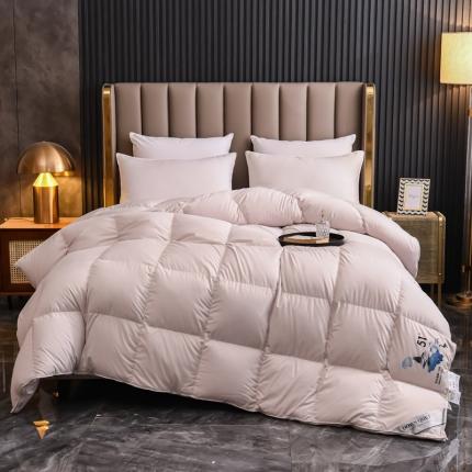 绒研羽绒2025新立体烫画羽绒被鹅绒被被芯春秋被冬被直播供货 立体烫画-灰色