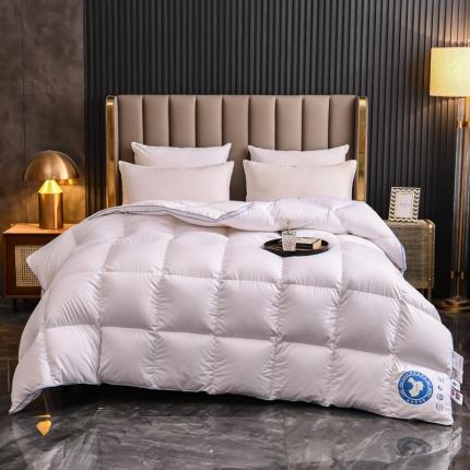 绒研羽绒2025新立体烫画羽绒被鹅绒被被芯春秋被冬被直播供货 立体烫画-蓝边