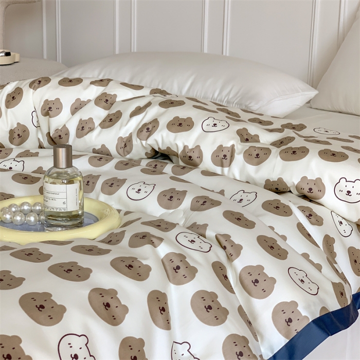 91家纺网 家纺一手货源 找家纺 汇庭 2022新款60s数码印花春秋被 口袋熊