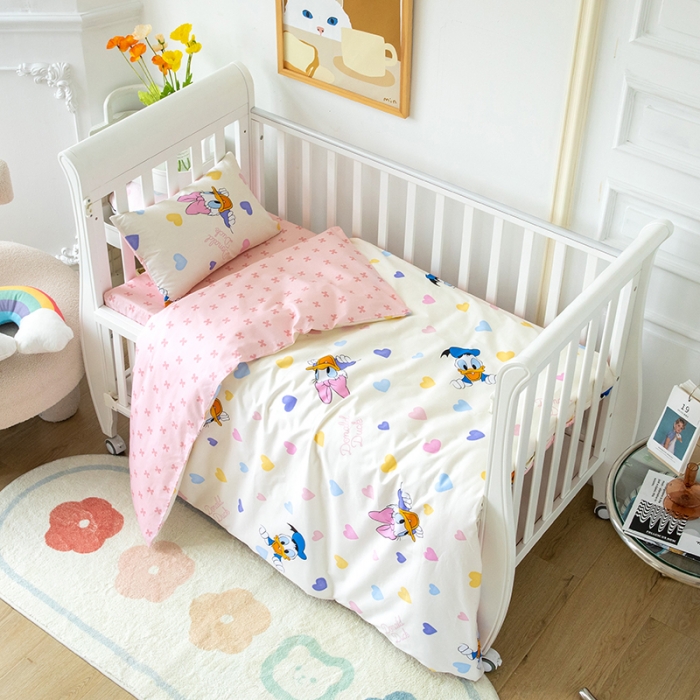 91家纺网 家纺一手货源 找家纺 （总）小芽 迪士尼正版授权全棉幼儿园三件套