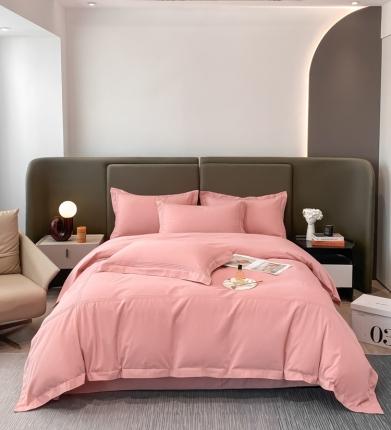 安妮2022新款轻奢赫本加厚全棉磨毛四件套 赫本豆沙粉