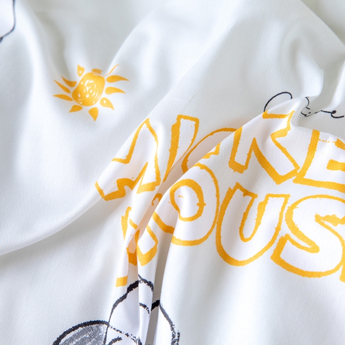 91家纺网 家纺一手货源 找家纺 小芽 迪士尼正版授权全棉幼儿园三件套 遨游米奇