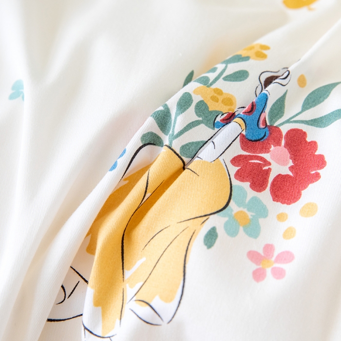 91家纺网 家纺一手货源 找家纺 小芽 迪士尼正版授权全棉幼儿园三件套 梦幻格林