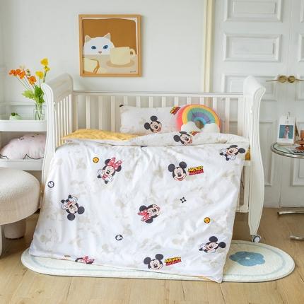 小芽 迪士尼正版授权全棉幼儿园三件套 米奇乐园