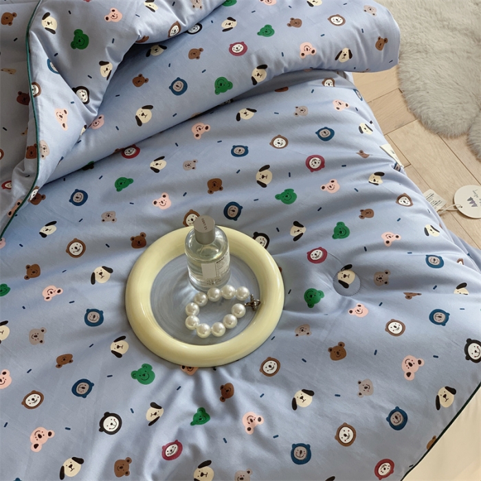 91家纺网 家纺一手货源 找家纺 汇庭 2022新款60s数码印花春秋被 小布丁