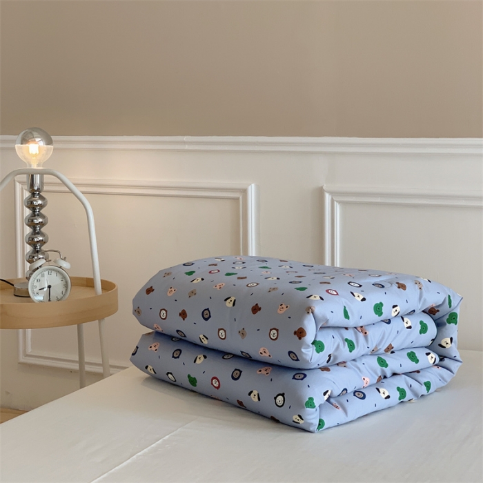 91家纺网 家纺一手货源 找家纺 汇庭 2022新款60s数码印花春秋被 小布丁