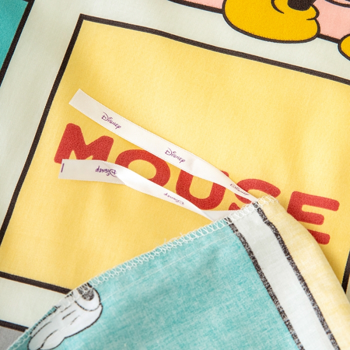 91家纺网 家纺一手货源 找家纺 小芽 迪士尼正版授权全棉幼儿园三件套 米奇连连看