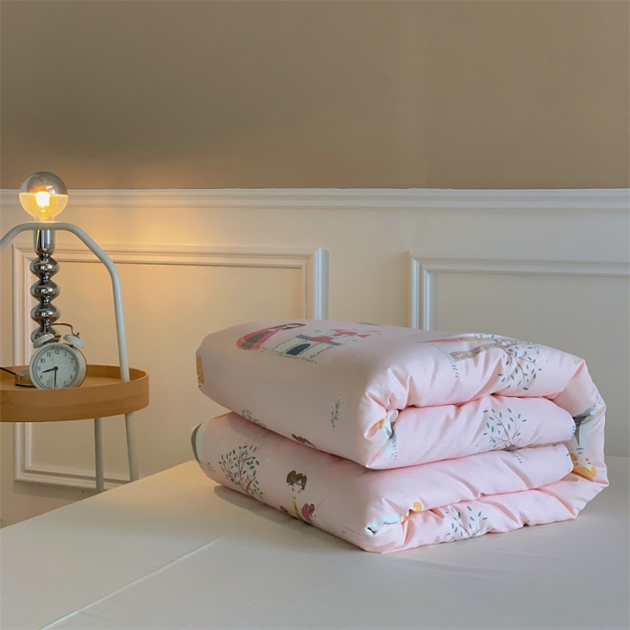 91家纺网 家纺一手货源 找家纺 汇庭 2022新款60s数码印花春秋被 小公主