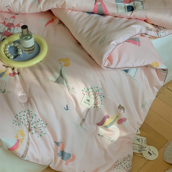 91家纺网 家纺一手货源 找家纺 汇庭 2022新款60s数码印花春秋被 小公主