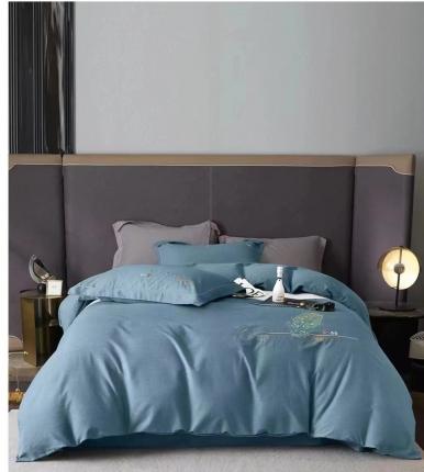 91家纺网 家纺一手货源 找家纺 （总）惠居家 2022新款全棉磨毛四件套-羽叶系列