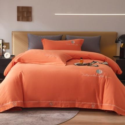 91家纺网 家纺一手货源 找家纺 （总）惠居家-2022新款亲肤透气全棉双面磨毛四件套-兰卡斯