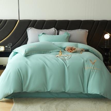 91家纺网 家纺一手货源 找家纺 （总）惠居家-2022新款亲肤透气全棉双面磨毛四件套-卡西