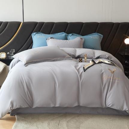 91家纺网 家纺一手货源 找家纺 （总）惠居家-2022新款亲肤透气全棉双面磨毛四件套-卡西