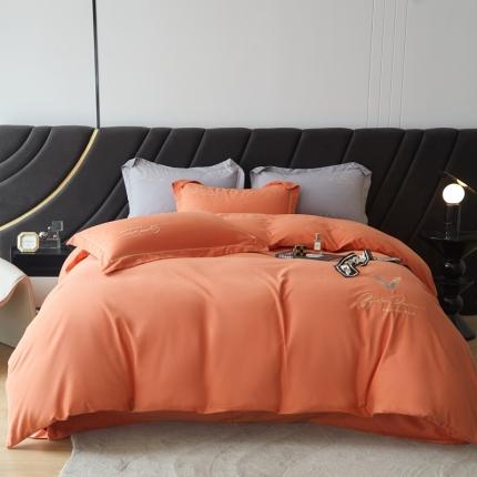 91家纺网 家纺一手货源 找家纺 （总）惠居家-2022新款亲肤透气全棉双面磨毛四件套-卡西