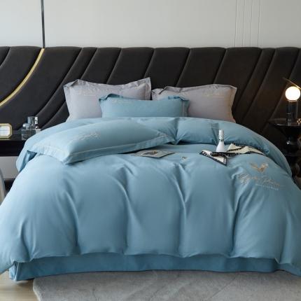 91家纺网 家纺一手货源 找家纺 （总）惠居家-2022新款亲肤透气全棉双面磨毛四件套-卡西