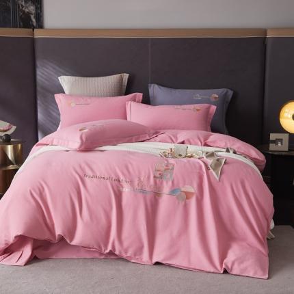 91家纺网 家纺一手货源 找家纺 （总）惠居家2022新款全棉磨毛四件套-简希